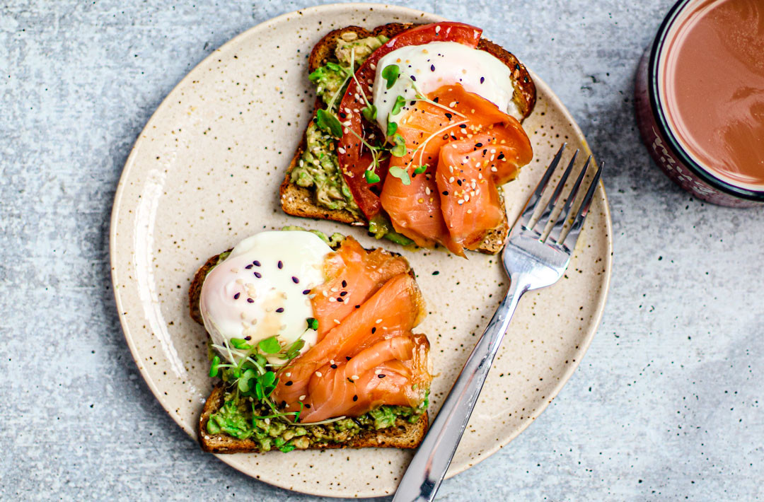 Salmon For Breakfast With Eggs
 Smoked Salmon Poached Eggs on Toast
