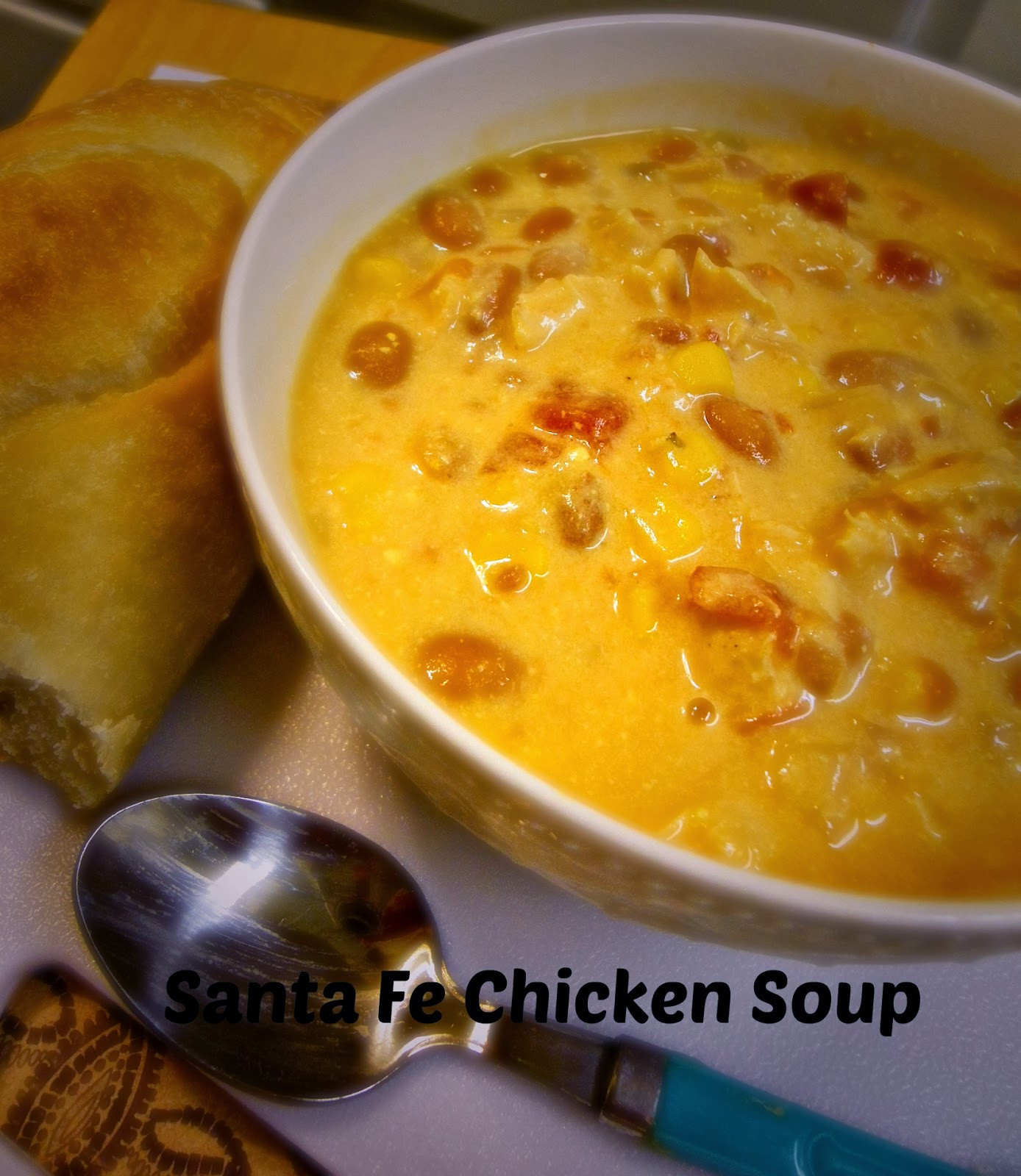 Santa Fe Chicken Soup
 cooking the recipe CROCK POT SANTA FE CHICKEN SOUP