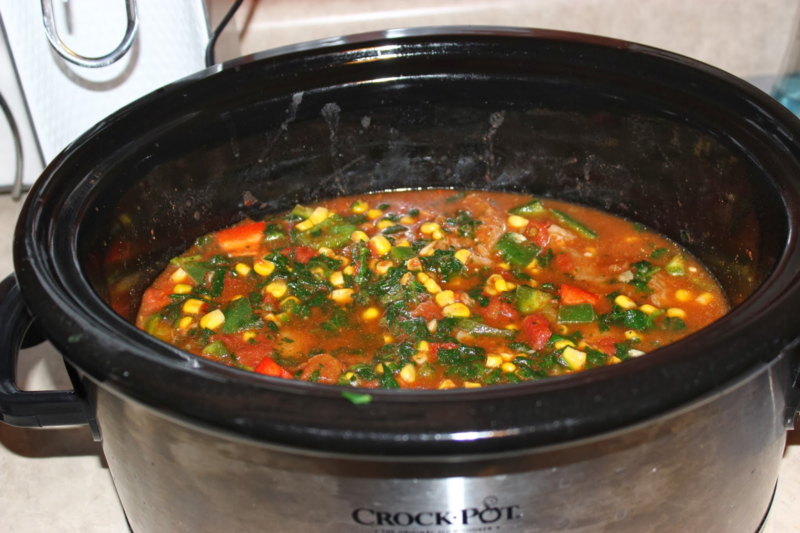 Santa Fe Chicken Soup
 Flavorful and Fit Paleo Crock Pot Santa Fe Chicken Soup
