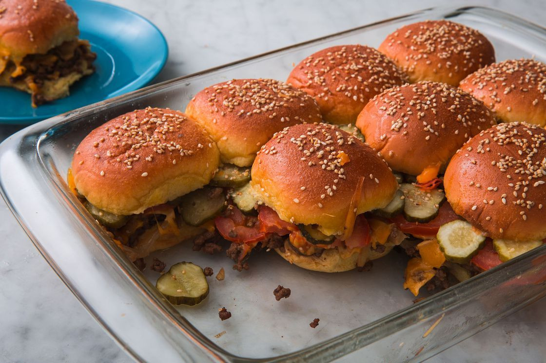 Side Dishes With Sliders
 Pull Apart Cheeseburger Sliders