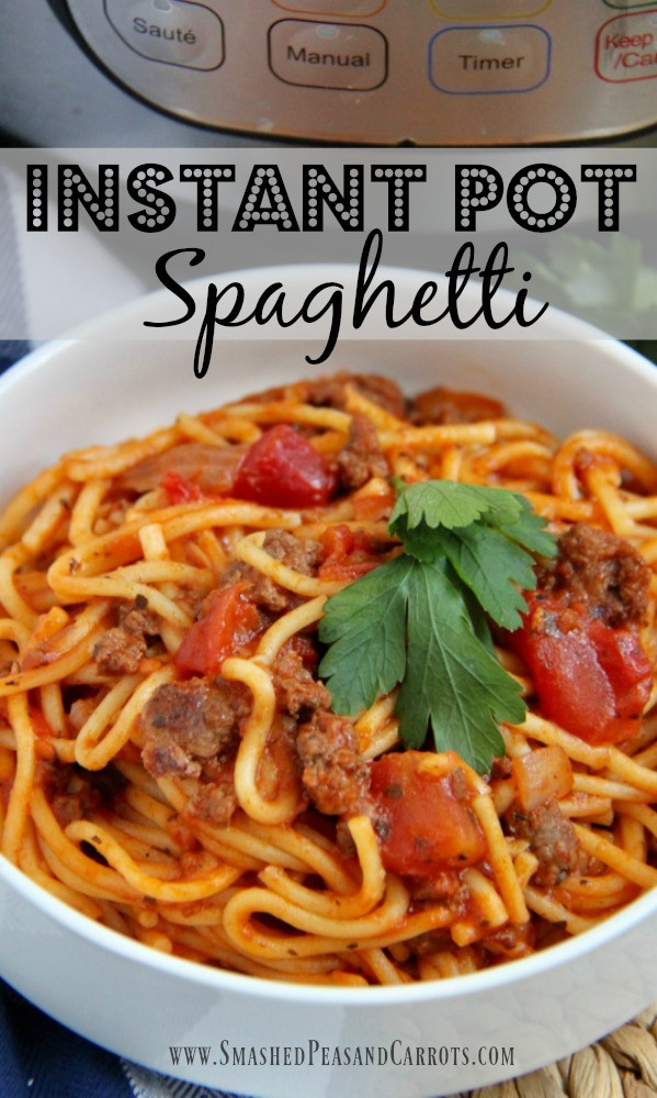 Spaghetti Instant Pot
 Instant Pot Spaghetti
