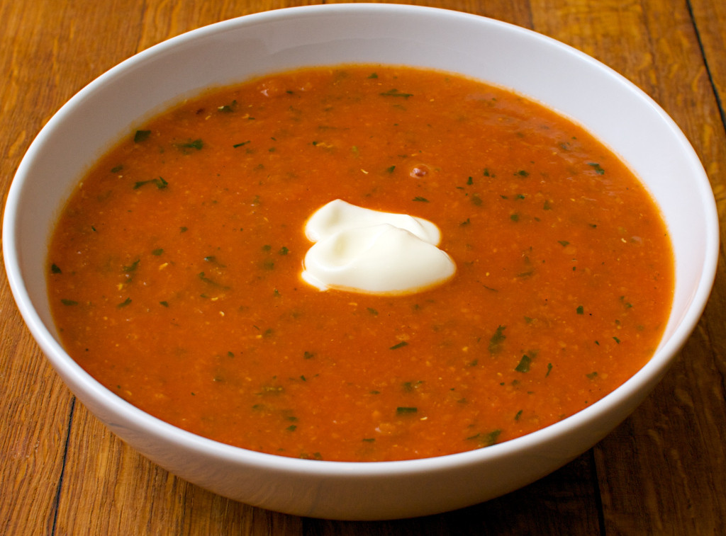 Spicy tomato soup Elegant Spicy tomato soup