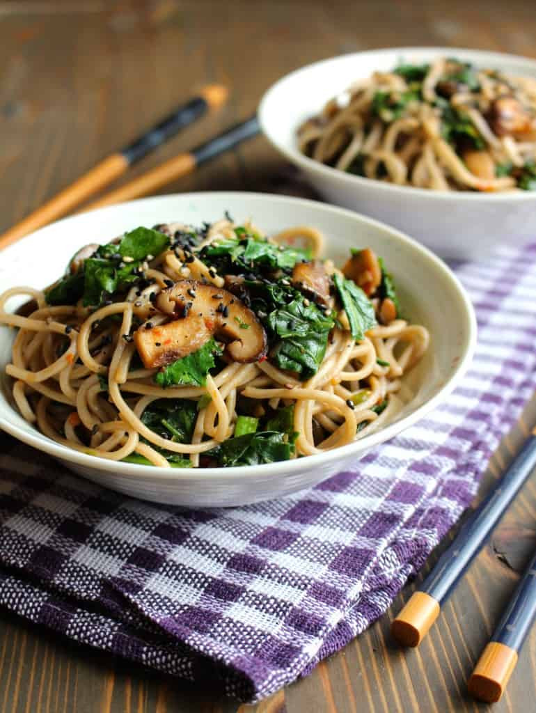 Substitute For Soba Noodles
 Kale & Soba with Garlic Butter Mushrooms