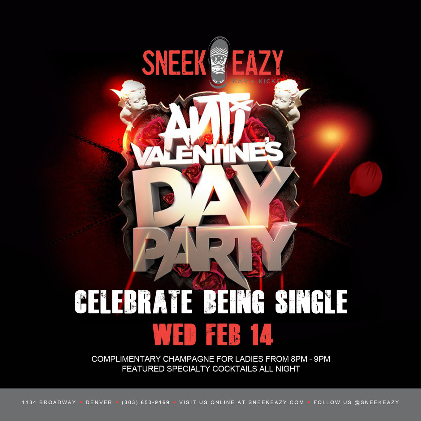 Anti Valentines Day Party Beautiful Anti Valentines Day Party Tickets Sneekeazy Denver