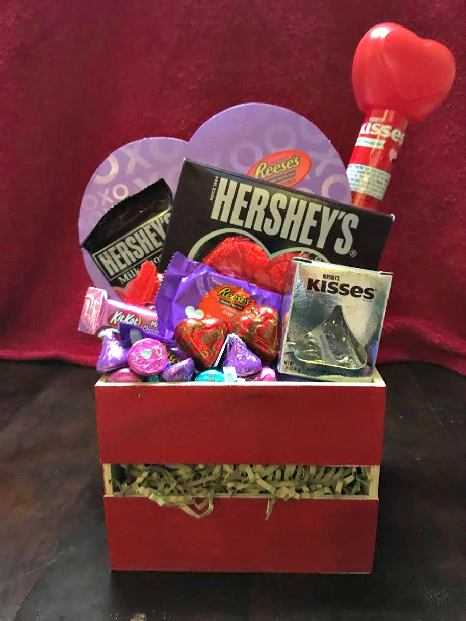 Candy Gift Baskets For Valentines Day
 Get Sweet with Hershey s Valentine s Day Card Printable