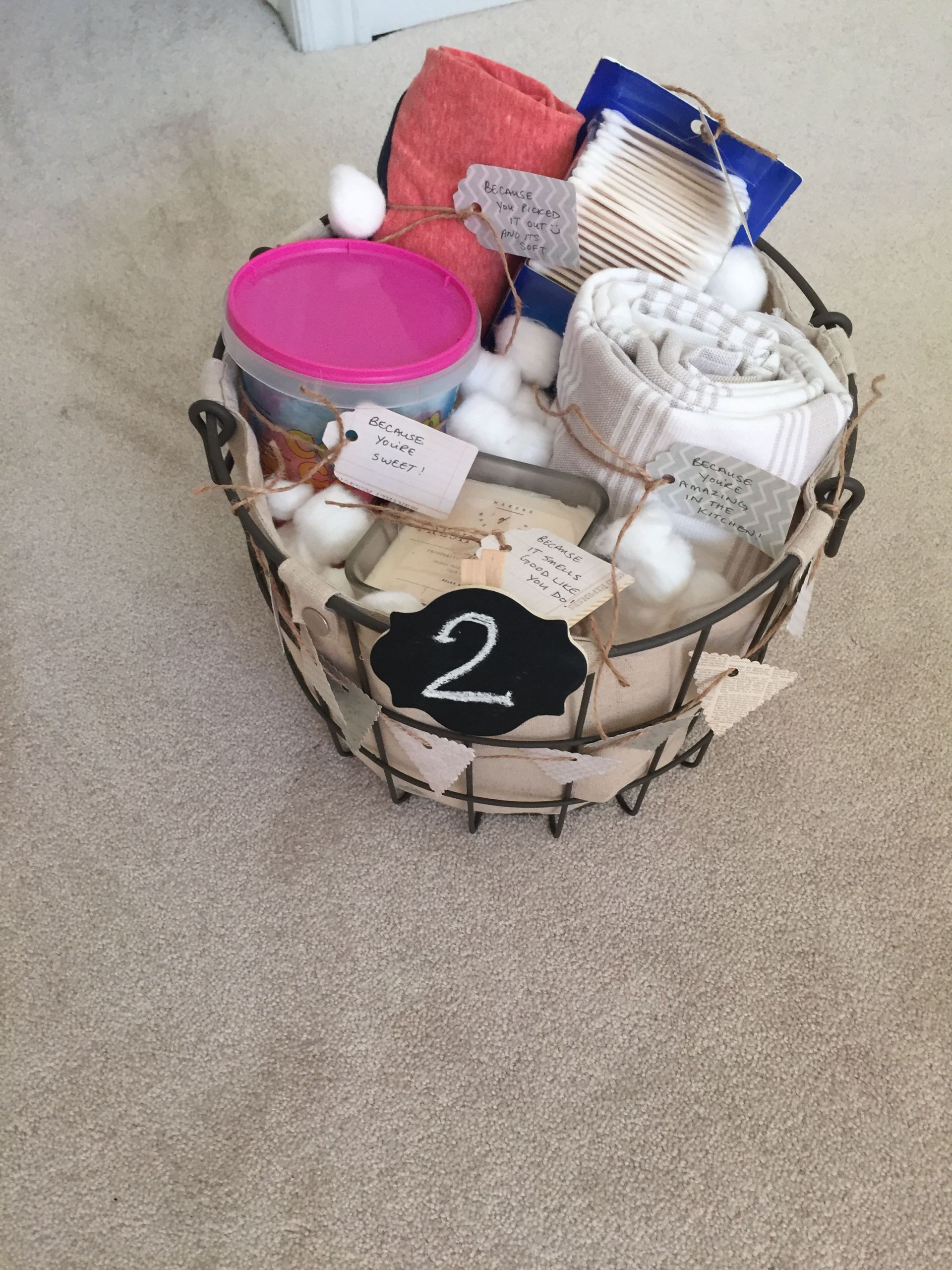 Cotton Anniversary Gift Ideas For Him
 2nd Wedding Anniversary Cotton Themed Gift Basket
