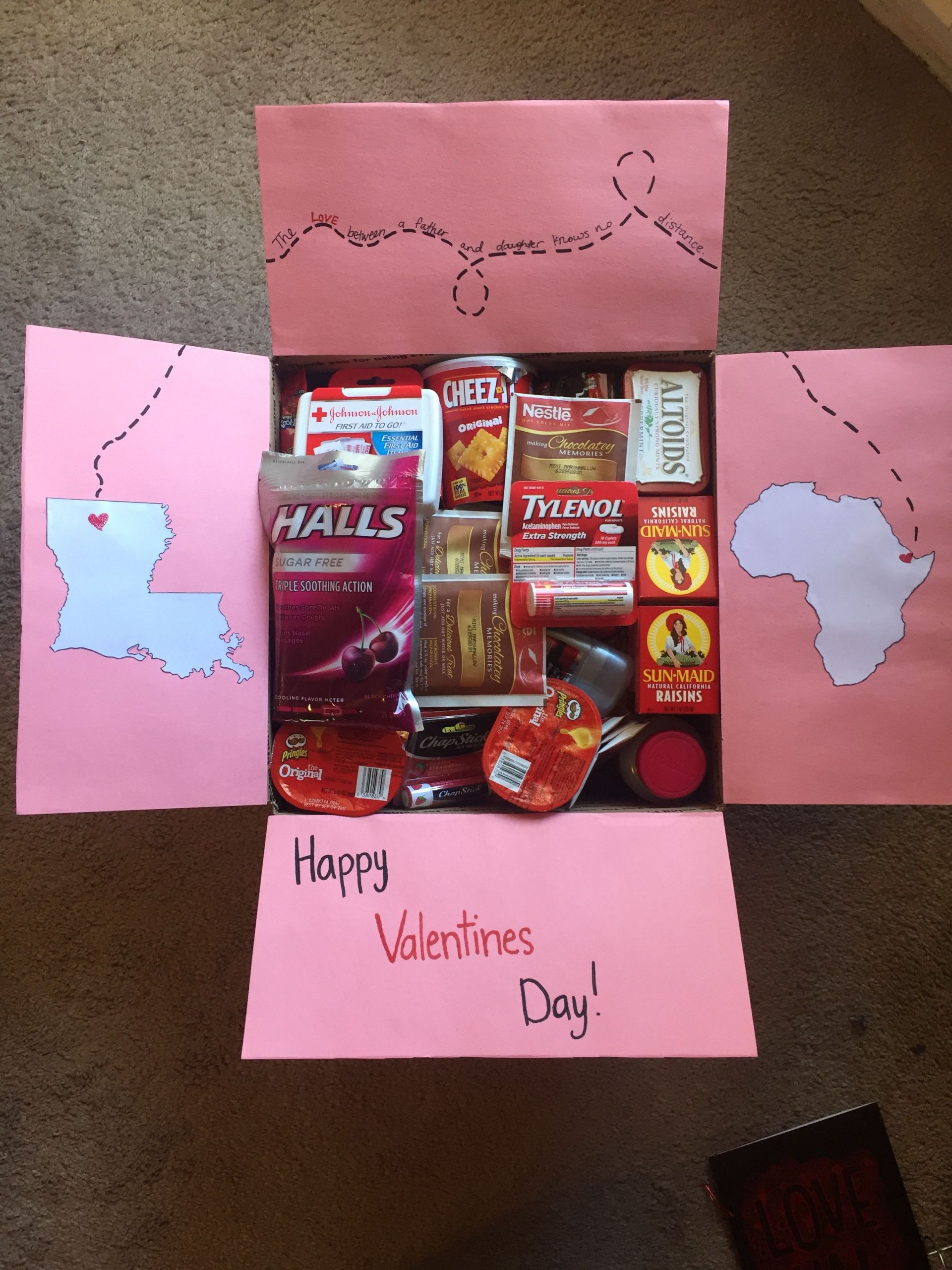Father Daughter Valentine Gift Ideas
 Valentines care package for dad Louisiana to Africa The