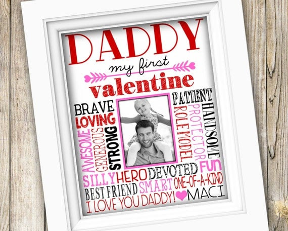 Father Daughter Valentine Gift Ideas
 Valentine s Day Gift for Dad Daddy Valentine s Day
