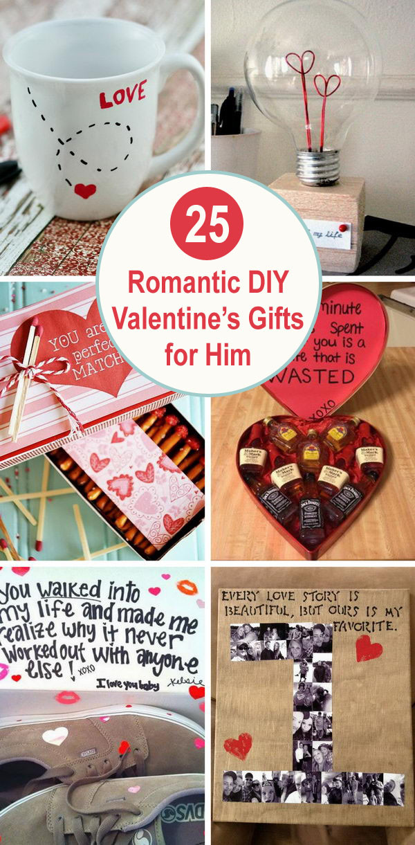 Gift Ideas For Him For Valentines
 25 Romantic DIY Valentine s Gifts for Him 2017