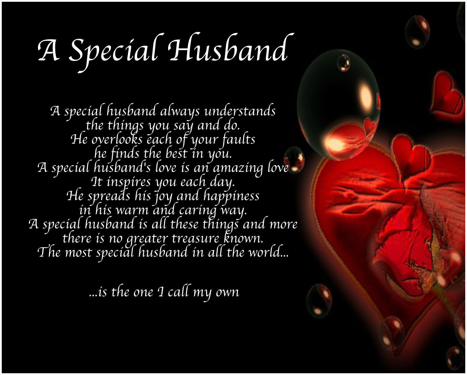 Happy Valentines Day Husband Quotes
 Personalised A Special Husband Poem Valentines Birthday