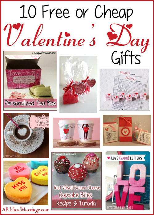 Inexpensive Valentines Gift Ideas
 10 Free or Cheap Valentine s Day Gifts Young Wife s Guide