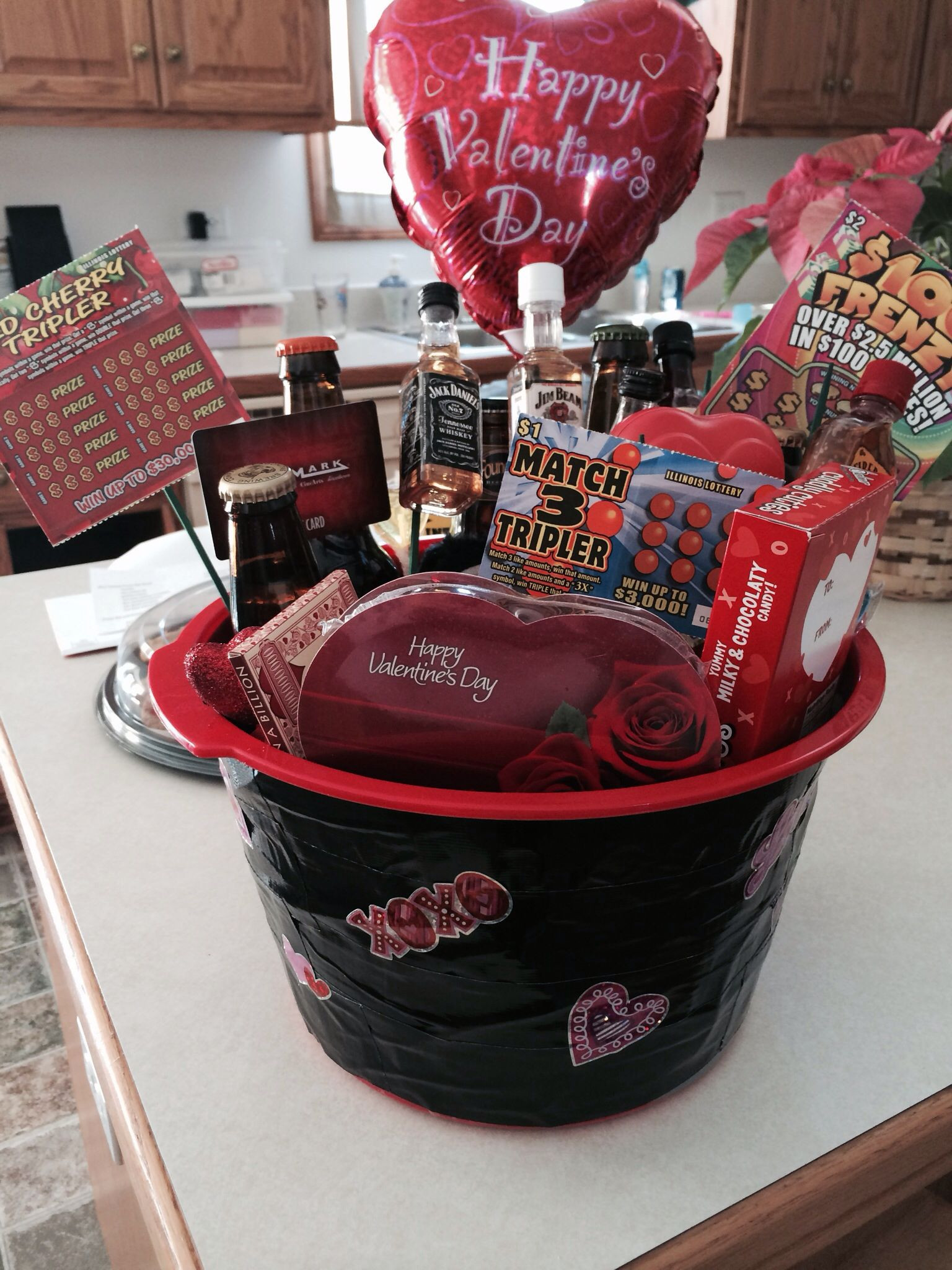 Man Valentines Day Gift
 Things To Put In A Guys Valentines Day Basket Basket Poster