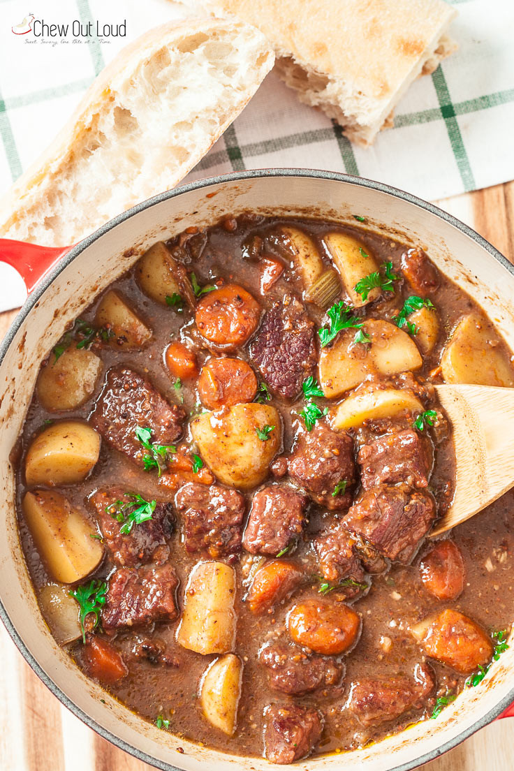 One Pot Beef Stew
 e Pot Beef Stew with potatoes Chew Out Loud