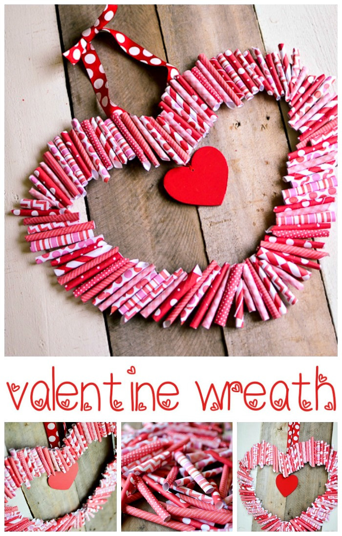 Pinterest Valentines Day Ideas
 Paper “Roll Up” Valentine Wreath Tutorial