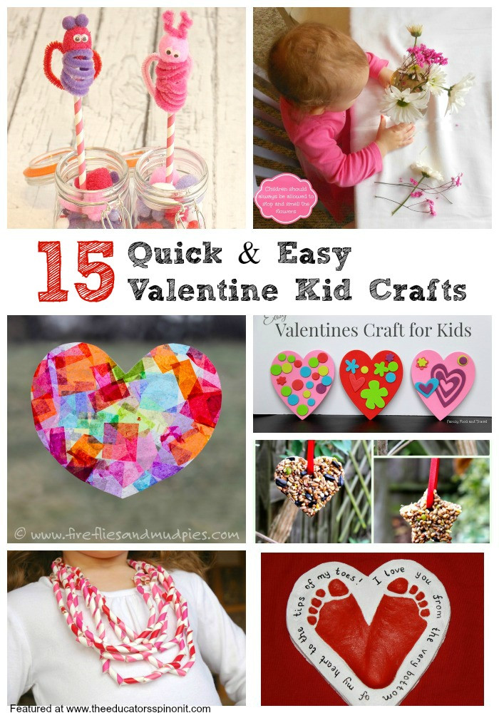 Toddler Valentines Day Craft
 Easy Valentine s Day Crafts for Kids The Educators Spin