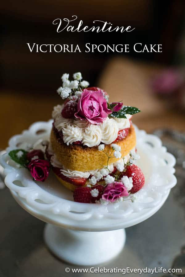 Valentine Cake Recipe
 Valentine Victoria Sponge Cake recipe Celebrating