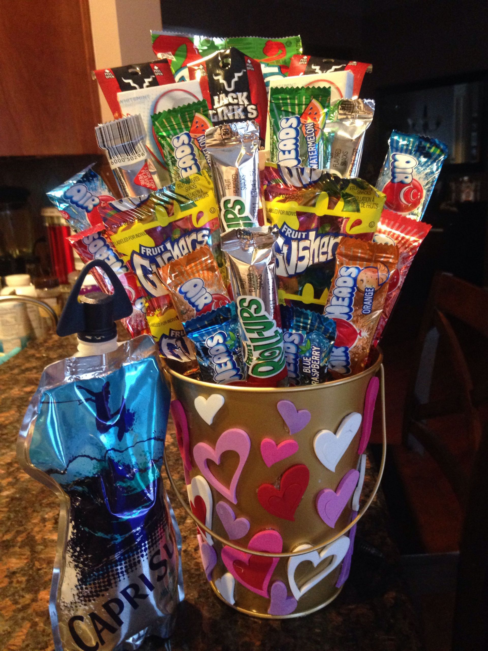 Valentine Day Gift Ideas For Boyfriends
 My boyfriends candy basket for valentines day 