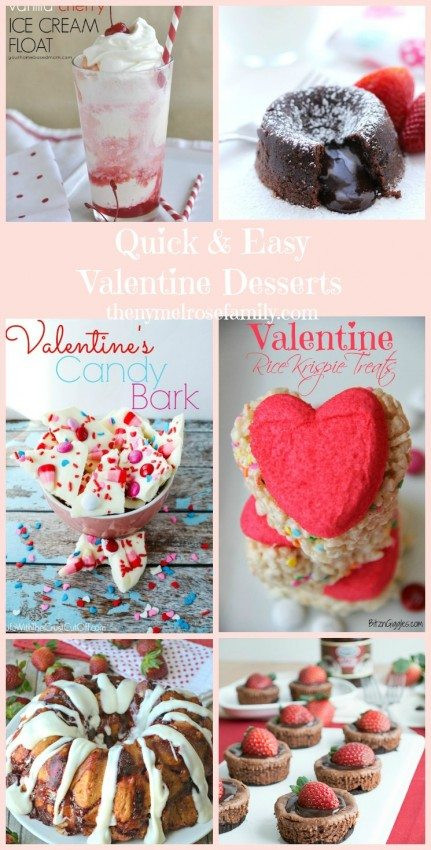 Valentine Desserts Easy
 Quick and Easy Valentine Desserts