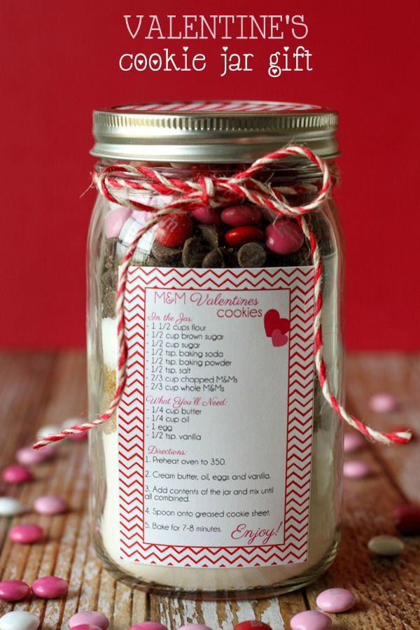 Valentine Food Gifts
 Valentine s Cookie Jar Gift