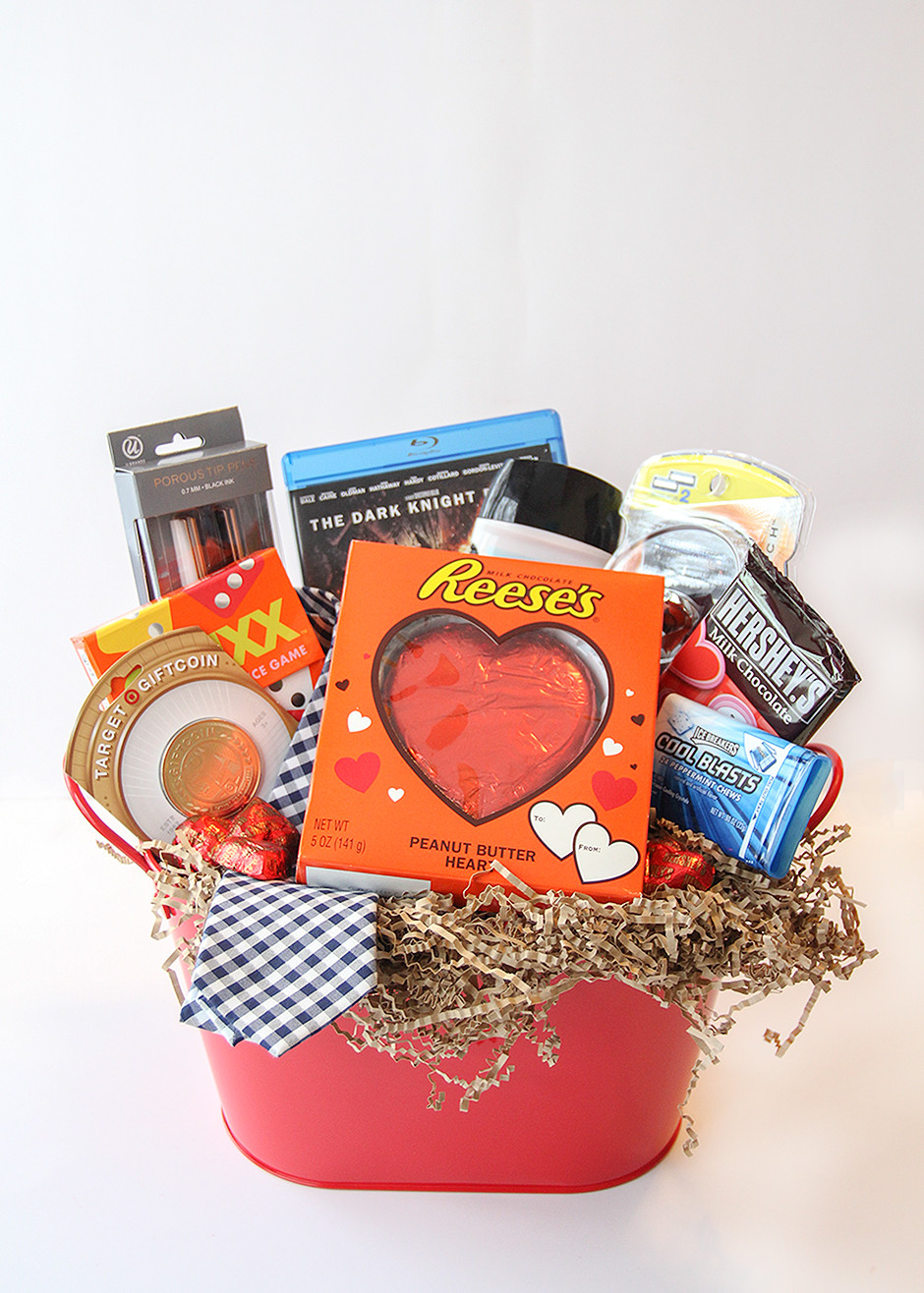 Valentine Gift Boxes Ideas
 Valentine s Day Gift Basket For Him Busy Mommy