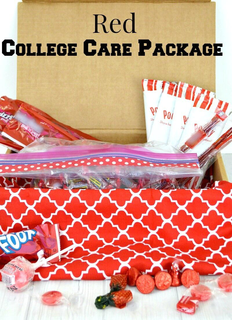 Valentine Gift Ideas For College Daughter
 Use this Red College Care Package idea for Valentine s Day