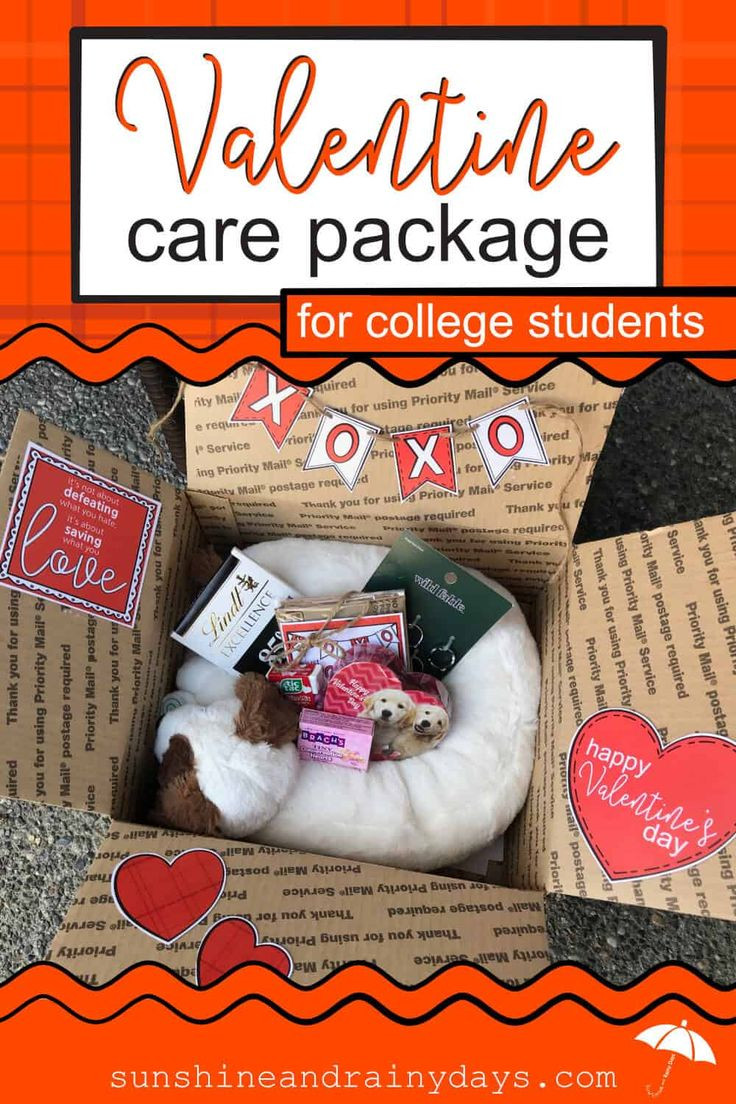 Valentine Gift Ideas for College Students Awesome Valentine Care Package for College Students