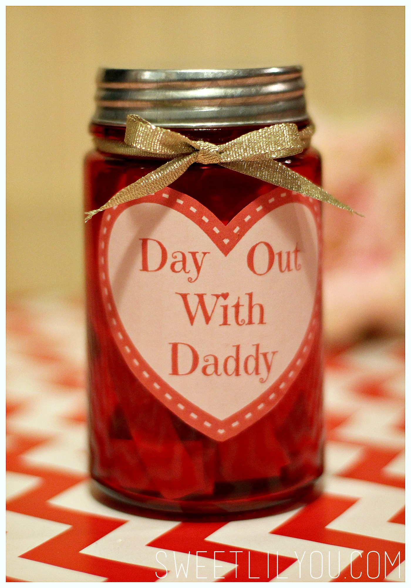 Valentine Gift Ideas For Father
 Day Out With Daddy Jar Valentine s Day Gift for Dad