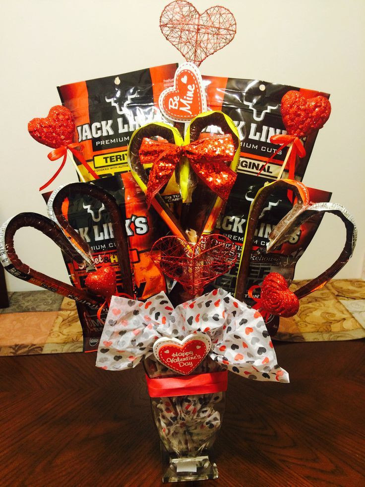 Valentine Gift Ideas For Husbands
 Beef Jerky bouquet for husband Valentine s Day