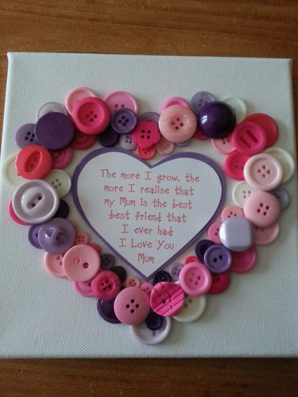 Valentine Gift Ideas For Mom
 Button heart beautiful wording