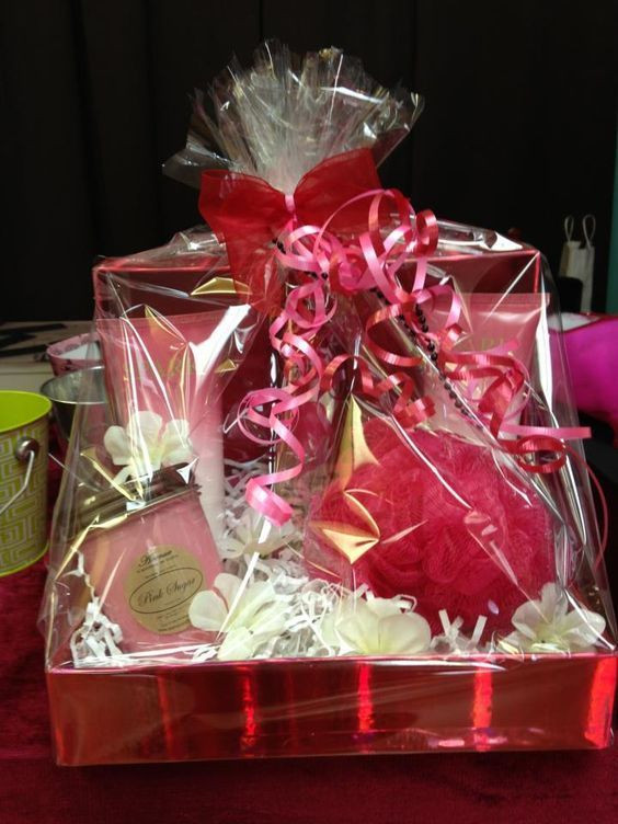 Valentine Gift Ideas For Mom
 pink t basket