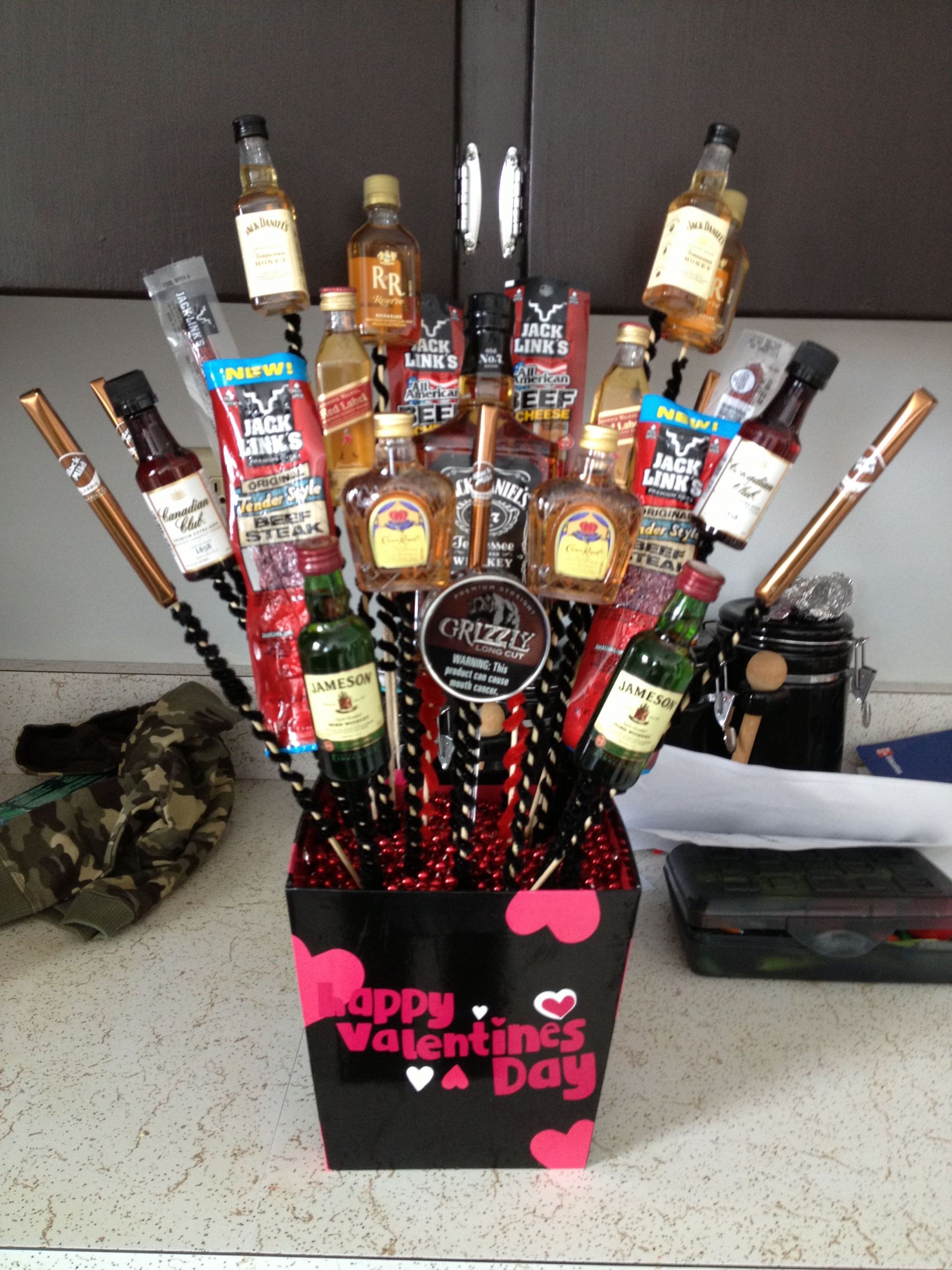 Valentine Gift Ideas For My Husband
 My husbands Man Bouquet I made him for Valentines Day