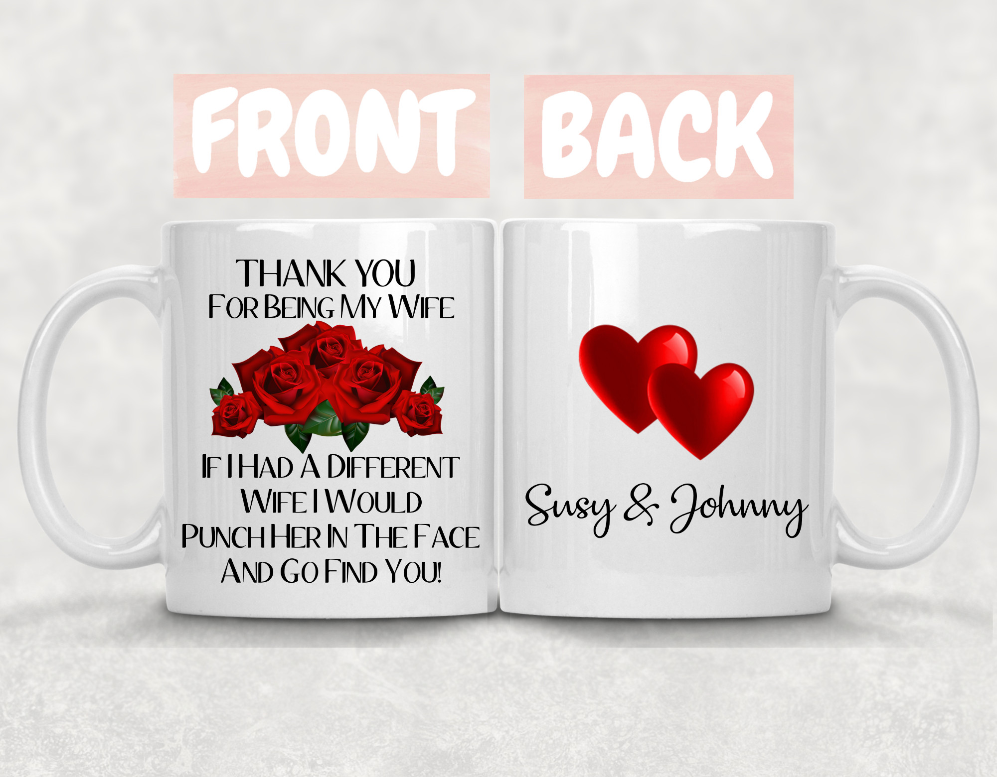 Valentine Gift Ideas For My Wife
 Thank You For Being My Wife Mug Valentines Day Gift Custom