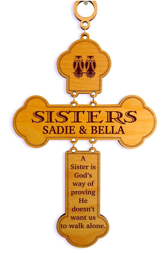 Valentine Gift Ideas For Sister
 Valentines Day Gift to my Sister Sisters Cross GiftSister