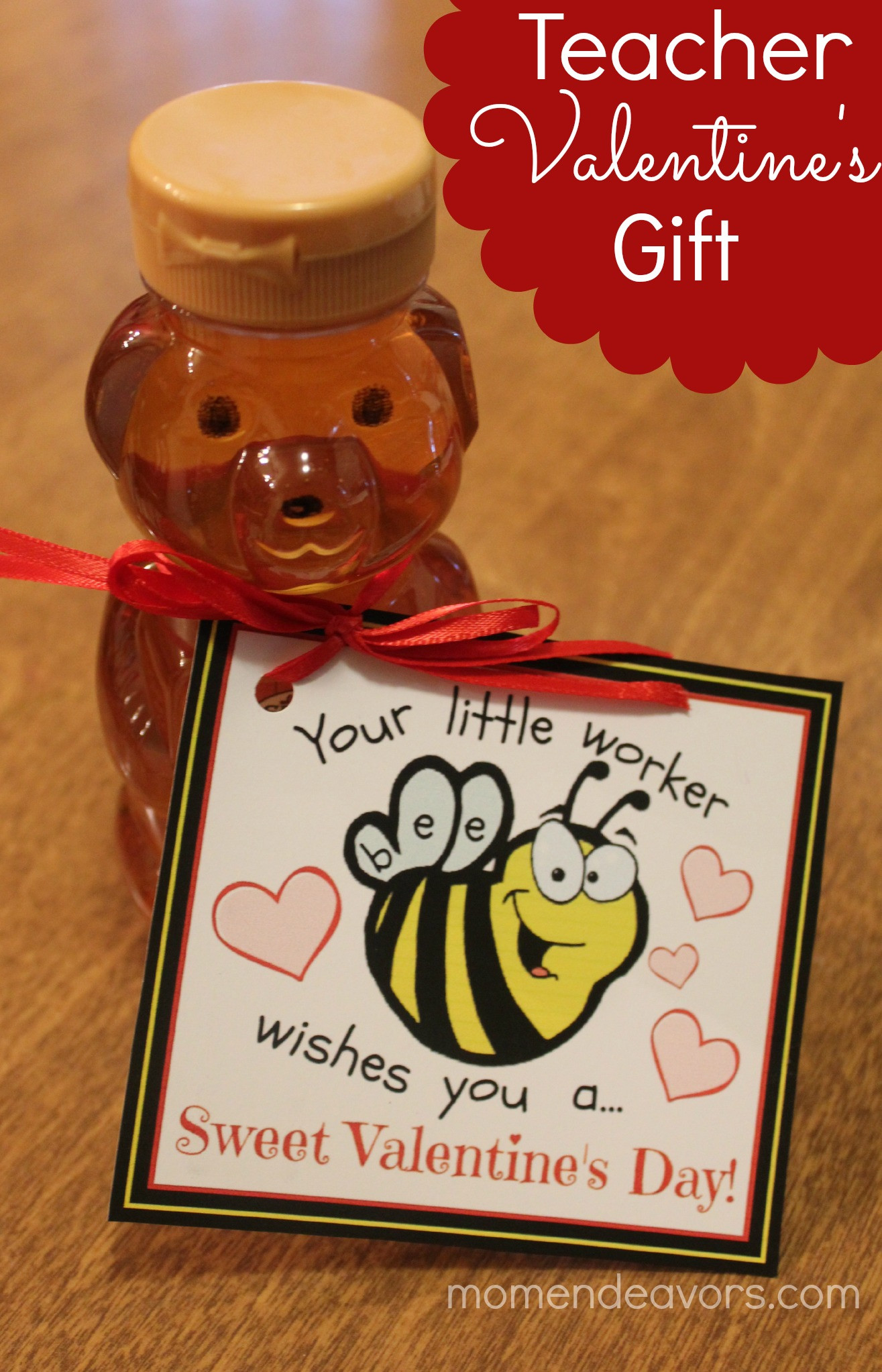 Valentine Gift Ideas For Teacher
 Bee themed Teacher Valentine’s Gift