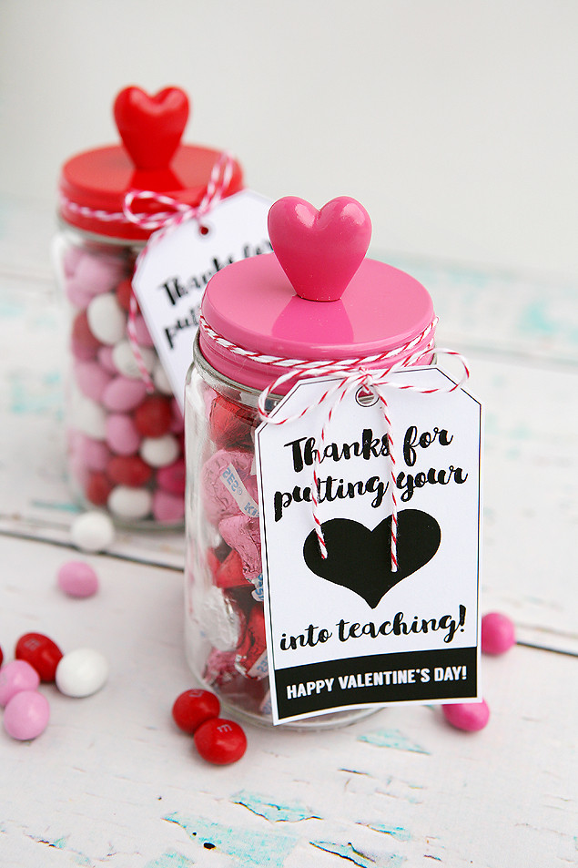 Valentine Gift Ideas For Teachers
 Thanks For Putting Your Heart Into Teaching Eighteen25