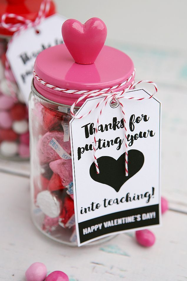 Valentine Gift Ideas For Teachers
 Thanks For Putting Your Heart Into Teaching Eighteen25