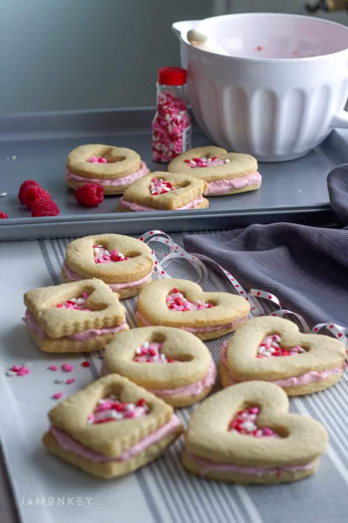 Valentine Shortbread Cookies
 Heart Filled Shortbread Valentine s Cookies JaMonkey