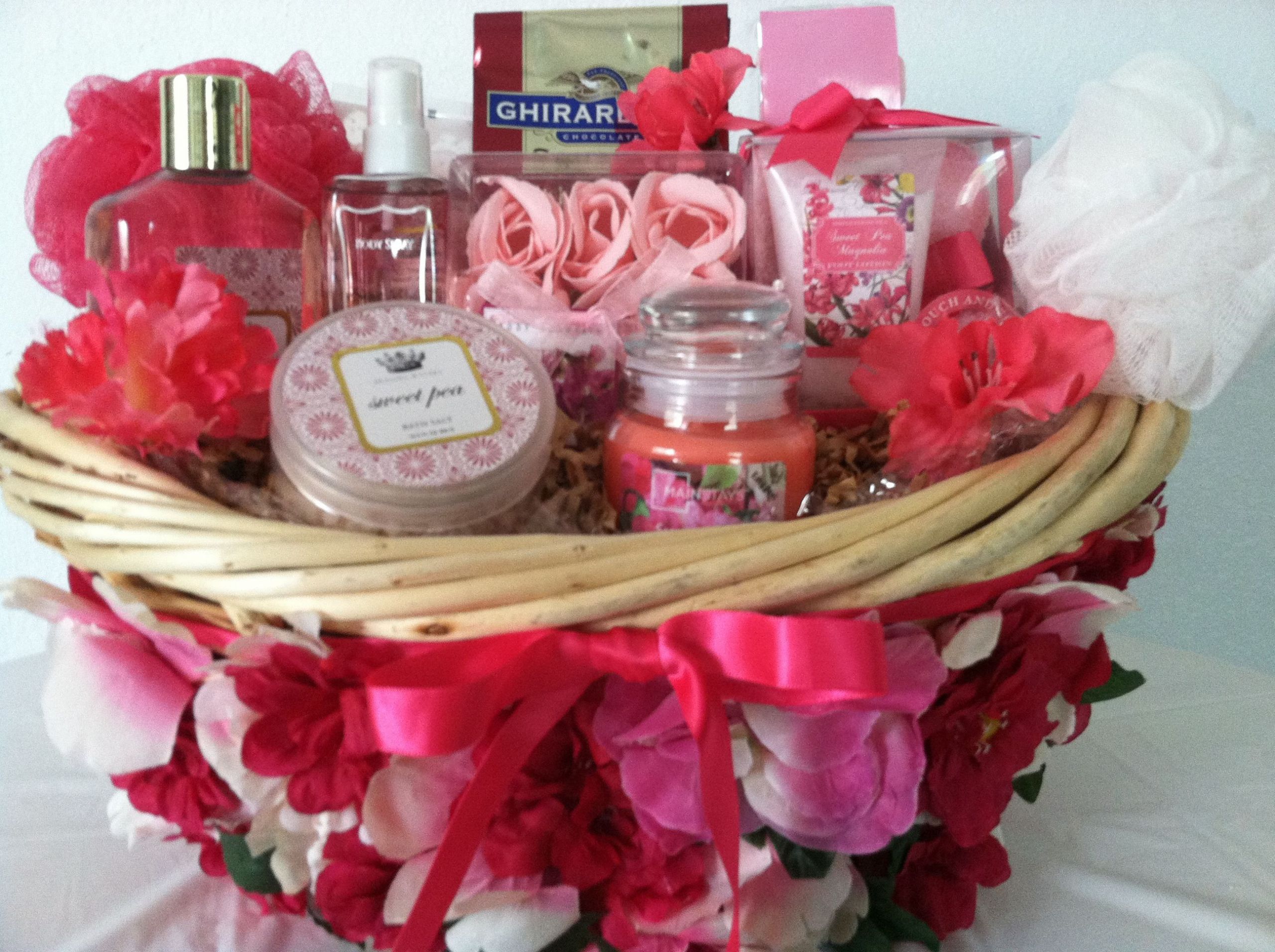Valentine'S Day Gift Ideas For Mom
 e of a kind handcrafted Spa Gift Basket Sweet Pea "Item