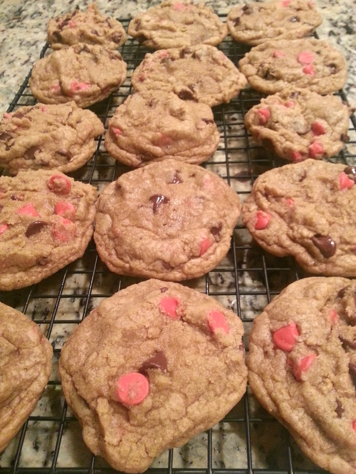 Valentines Chocolate Chip Cookies
 katiemakes valentines chocolate chip cookies