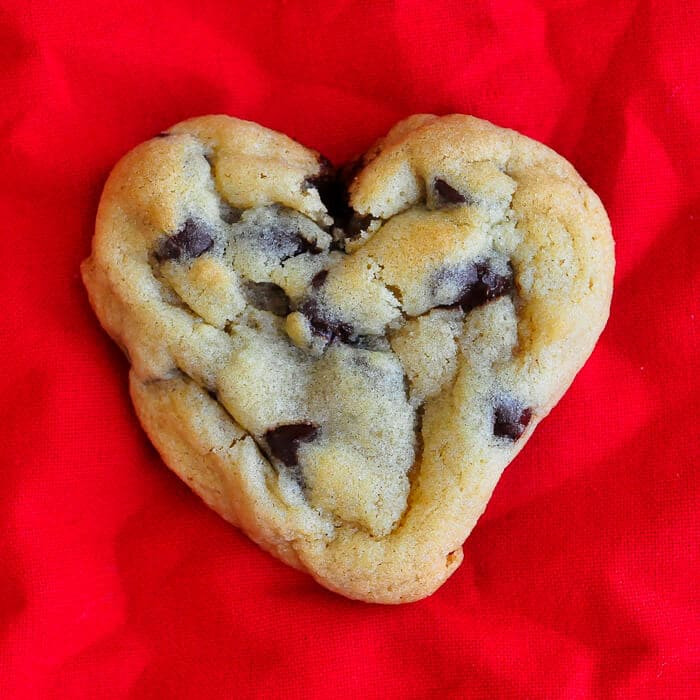 Valentines Chocolate Chip Cookies
 Valentine s Day Heart Shaped Chocolate Chip Cookies Treat