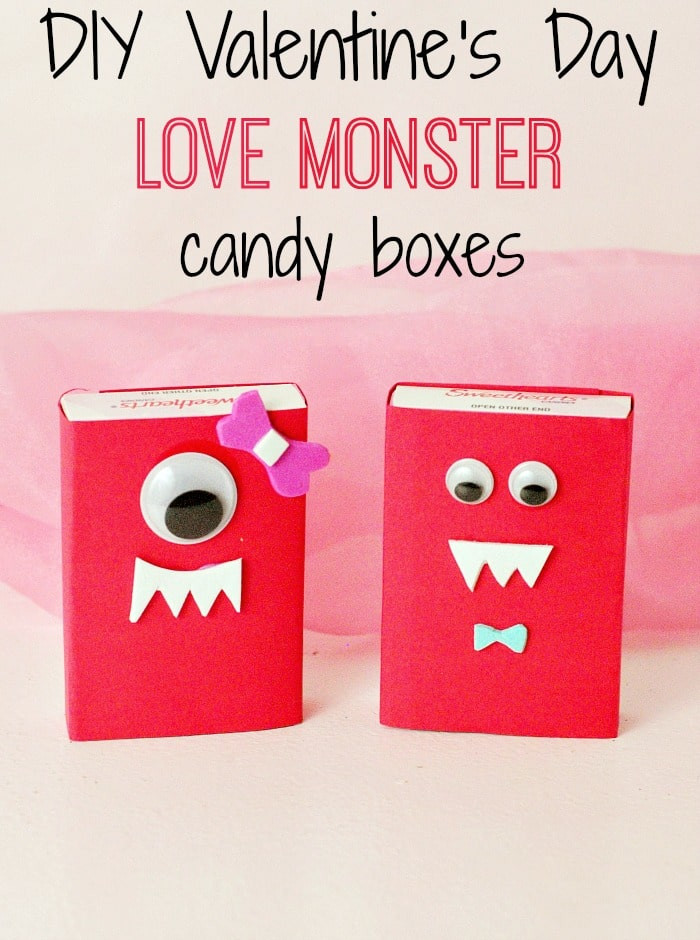 Valentines Day Candy Boxes
 DIY Love Monster Candy Box Valentine’s – Moments With Mandi