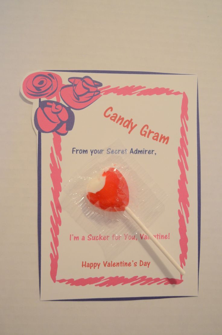 Valentines Day Candy Gram Ideas
 Valentines Day Lollipop Candy Gram