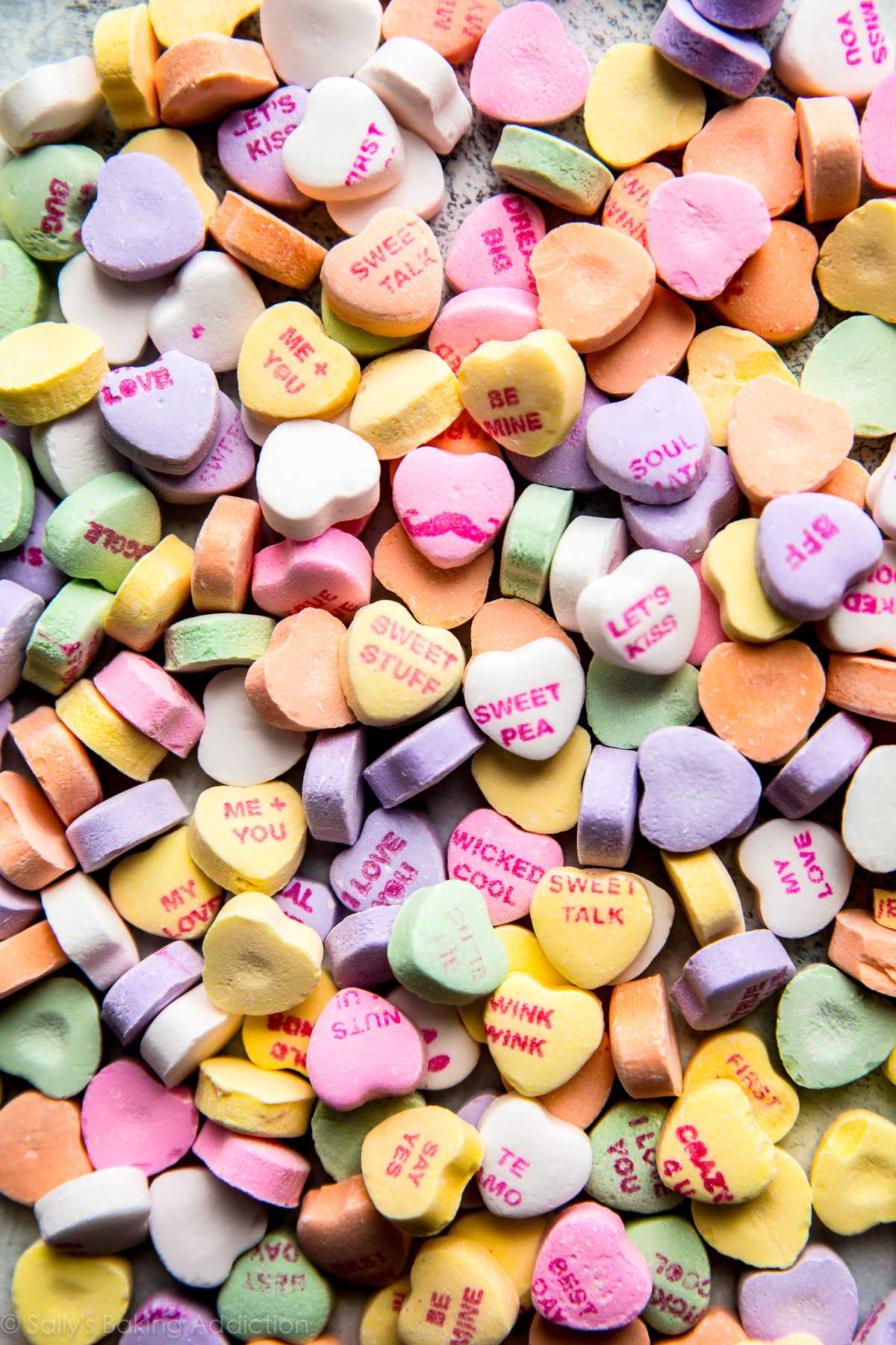 Valentines Day Candy Hearts Sayings
 Valentine s Day Heart Sugar Cookies Sallys Baking Addiction