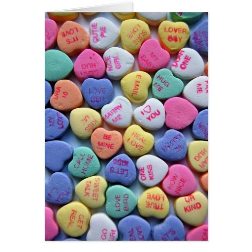 Valentines Day Candy Hearts Sayings
 Sweetheart Candy Sayings Valentine s Day Card