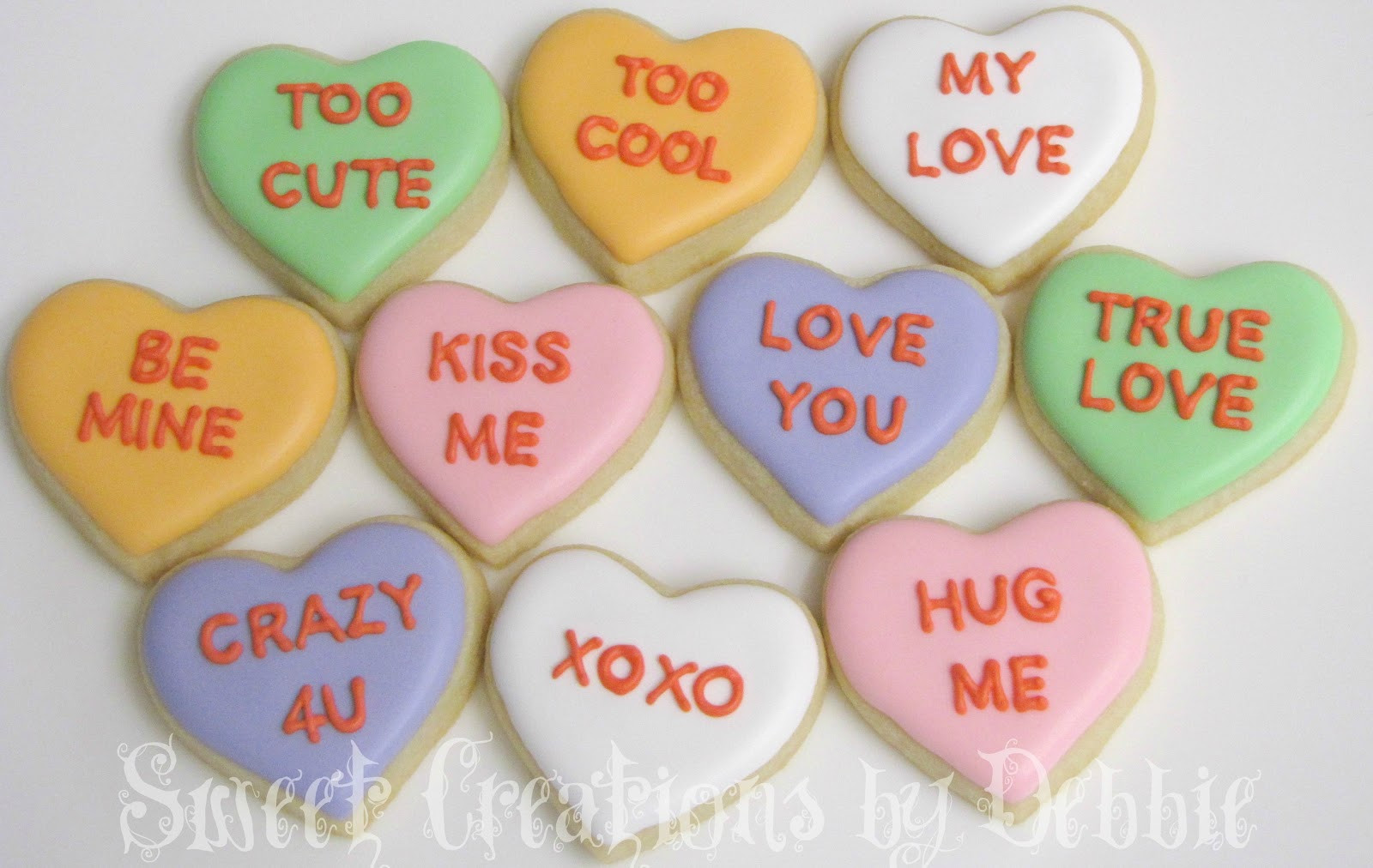 Valentines Day Candy Hearts Sayings
 Sweet Creations by Debbie Conversation Heart Minis