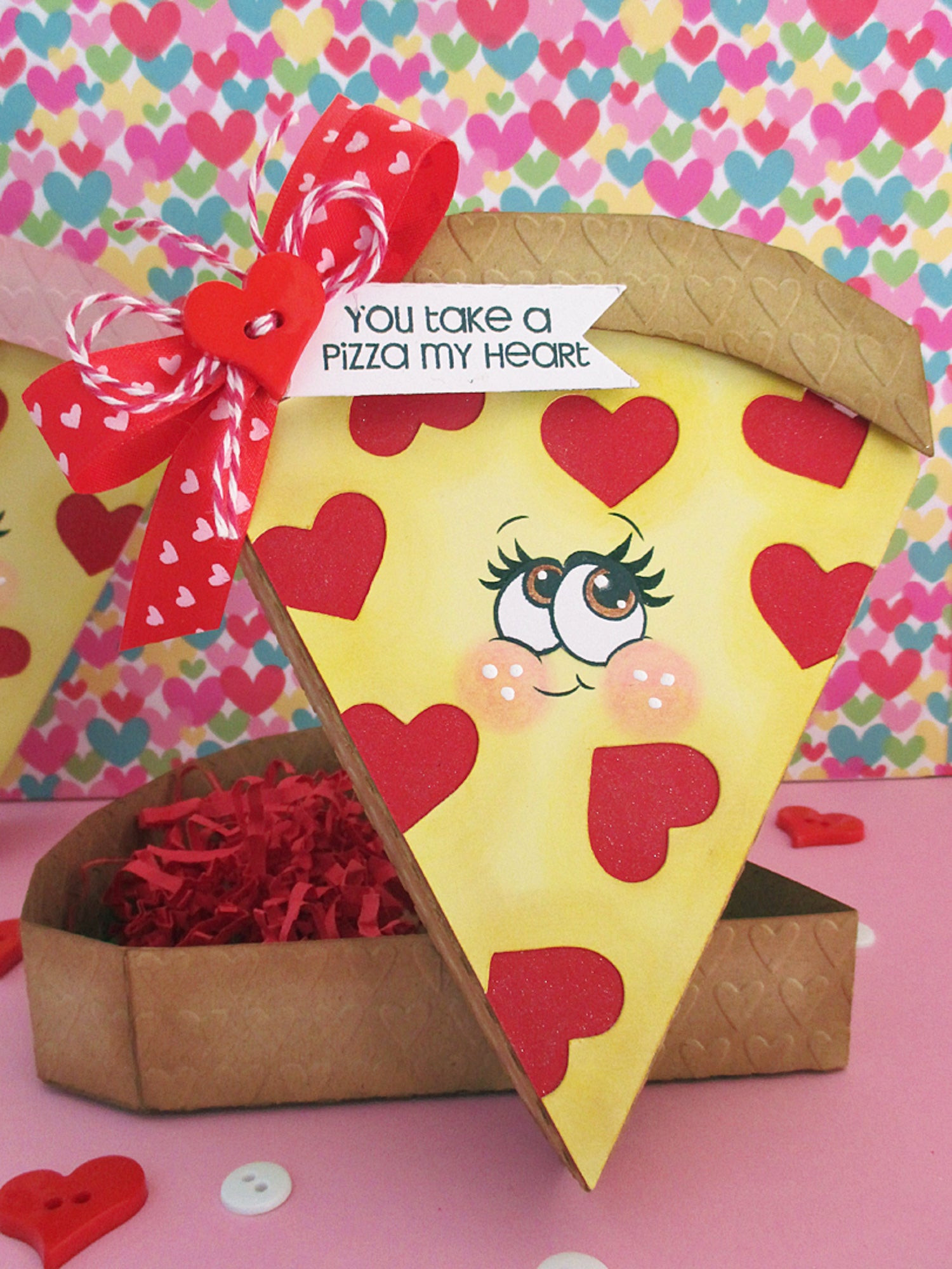 Valentines Day Card Box Ideas
 Take A Pizza My Heart Valentine Gift Box