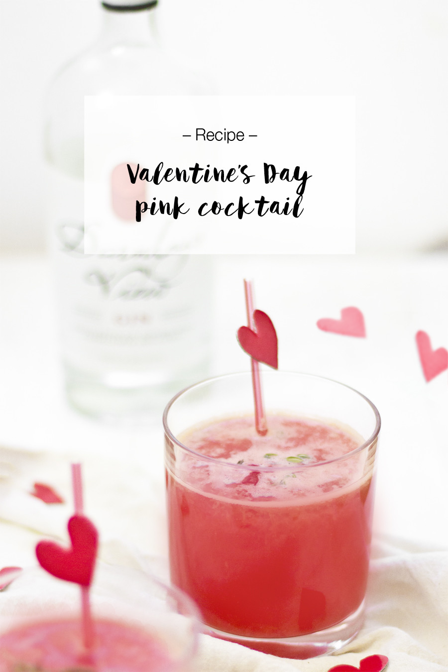 Valentines Day Cocktail Recipe
 Valentine s day drink recipe gin cocktail