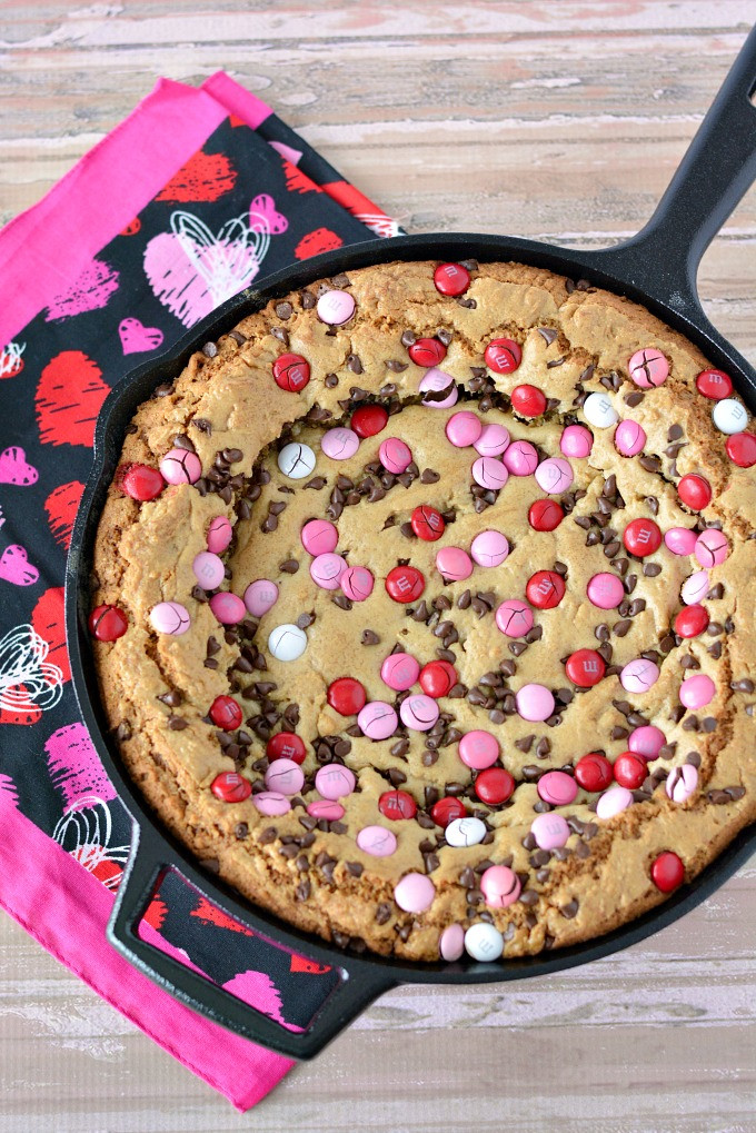 Valentines Day Cookie Recipe
 Valentine s Day Skillet Cookie Recipe The Rebel Chick