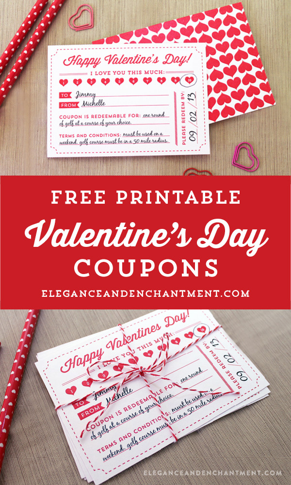 Valentines Day Coupon Ideas
 Valentine s Day Coupon Free Printable