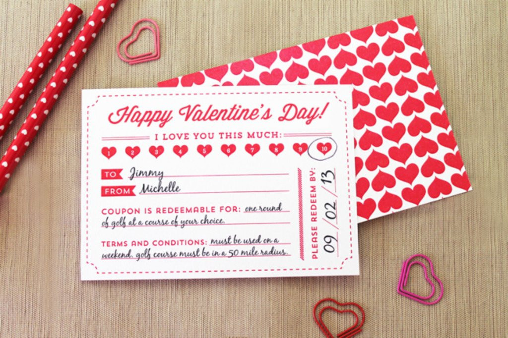Valentines Day Coupon Ideas
 Save Your Cash & Show Some Serious Love with these Gifts